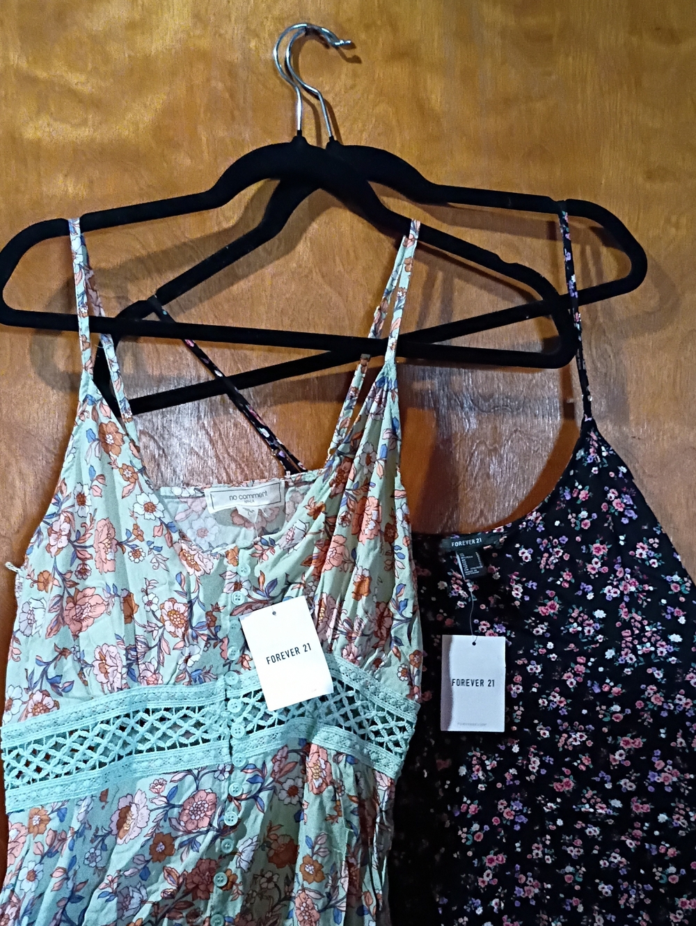 Large Bundle Of 2 Forever 21 Floral Spaghetti Strap Dresses Cool Summer Lounge